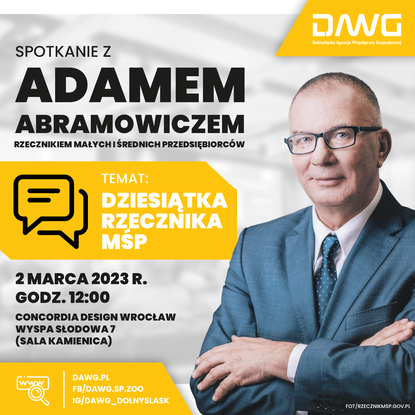 Już w czwartek we Wrocławiu spotkanie z Rzecznikiem MŚP